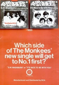 1968 The Monkees "It's Nice To Be With You" Release Industry Promo Reprint Ad - Picture 1 of 1