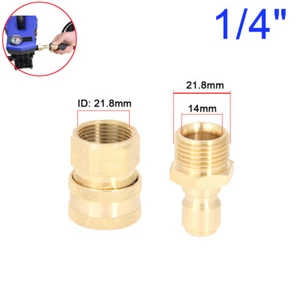 Adattatore idropulitrice Quick Connect maschio 21,8 mm a 1/4 femmina giunto - Foto 1 di 6