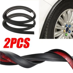 2PCS Universal Car Wheel Fender Extension Rubber Moulding Flare Trim Protector - Picture 1 of 9