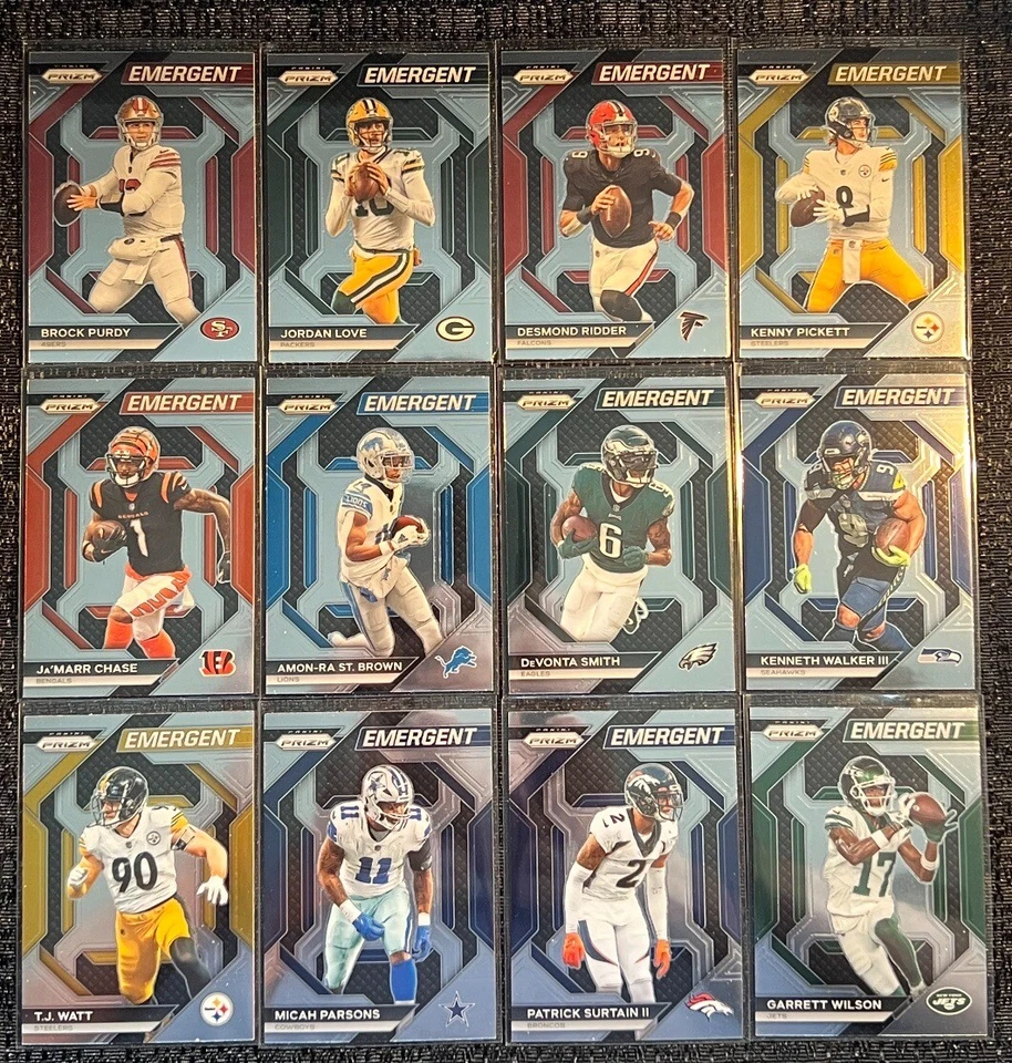 2023 Panini Prizm EMERGENT Insert Complete Your Set You Pick Football Card PYC - Image 1 of 1