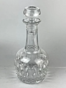 Vintage European Bohemian Thumbprint Timeless Crystal Decanter w/ Stopper - Picture 1 of 2