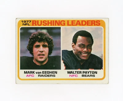 WALTER PAYTON 1978 Topps Rushing Leaders #333 Chicago Bears HOF 2 - Image 1 of 2