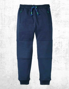 Ex Mini Boden Boy's Full Length Warrior Knee Joggers in Navy Blue - Picture 1 of 3