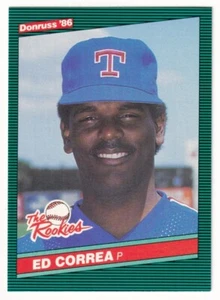 1986 Donruss Rookies #4 Ed Correa Texas Rangers - Picture 1 of 2