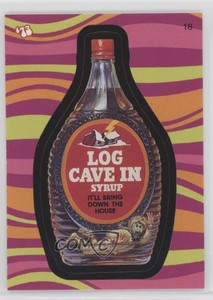 2008 Topps Wacky Packages Flashback 1 Black Border Log Cave In Syrup #18 1i7