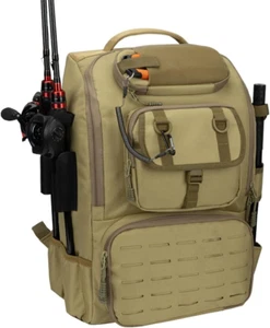 Fishing Backpack with Rod Holders,40L Large Water-Resistant Fishing Tackle Bag w - Picture 1 of 6