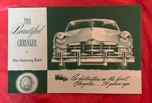 1949 Chrysler "SILVER ANNIVERSARY MODELS" - Original Car Brochure / Catalog - Picture 1 of 4