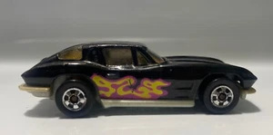** Vintage Hot Wheels 1963 Chevy Split Window Corvette Black w/Blackwalls ** - Picture 1 of 6