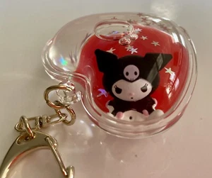 SANRIO Kuromi Hello Kitty Collectible Heart Acrylic Keychain 2023 NEW - Picture 1 of 5