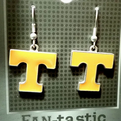BEAUTIFL UT UNIVERSITY OF TENNESSEE VOLUNTEERS TEAM EARRINGS NO lapel pin BADGE Cover
