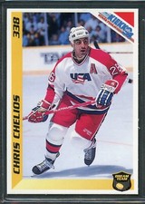 1994 Finnish JAA Kiekko Hockey - #338 - Chris Chelios - Team USA