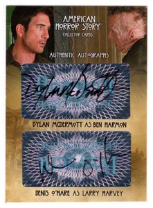 American Horror Story Dylan McDermott & Denis O'Hare Dual Autograph Card #AMR2