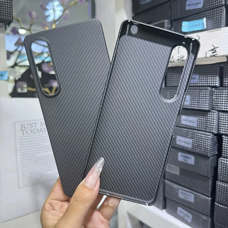 Funda rígida mate ultra delgada de fibra de carbono genuina para Sony Xperia 1 10 VI V Foto 1 de 4
