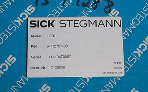 1 new SICK STEGMANN LD20 ROTARY ENCODER P/N 6-112757-00 - Picture 1 of 5