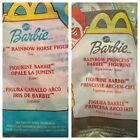 Barbie McDonalds: #5 RAINBOW PRINCESS #8 RAINBOW HORSE 2000 NIP