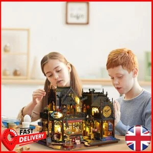 Miniature House Kit LED Mini House Building Kits with Lights Tiny House Crafts - Photo 1/17