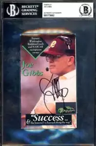 Joe Gibbs Beckett BAS Signed Pamphlet Card Autograph - Picture 1 of 1