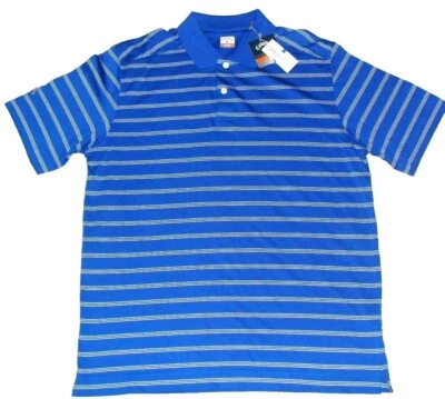 Camisa polo Callaway Golf para hombre azul blanco a rayas talla Etiquetas nuevas XL $70 Foto 1 de 4