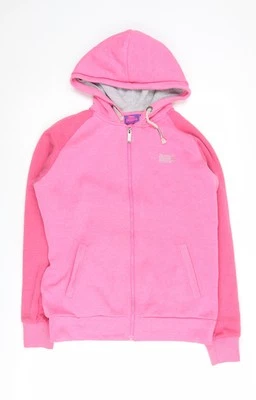 Lonsdale Women's Pink Hooded Full Zip Hoodie Size 12 - Image 1 of 4