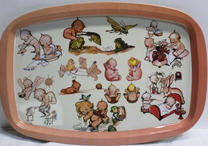 Kewpie Puppe ~ Metall Tablett 15 x 10 1/4" x 1/2" - Bild 1 von 2