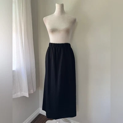 Винтажный 90-х San Remo на Laura вязаный черный вязаный свитер эластичный пояс макси юбка - Изображение 1 из 4