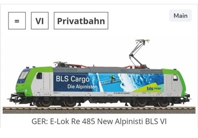 Piko BLS Cargo Electric Locomotive 57945 HO Scale DCC Ready - Image 1 of 4