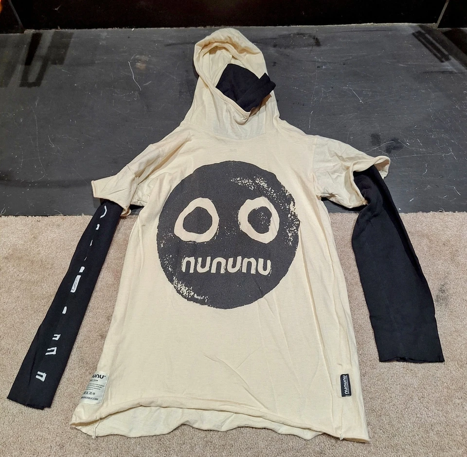 CAMISA CON CAPUCHA NUNU BOYS SMILE NINJA NEGRA TALLA 8-9 Foto 1 de 1