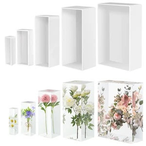 Hágalo usted mismo Molde de resina rectangular para epoxi, flores, velas - Molde de silicona - Imagen 1 de 21