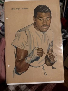 1952 Swedish Allers Samlarserie #14 Sugar Ray Robinson USA - Picture 1 of 9