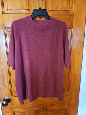 Mercer Street Studio Luxelon Woman Knit Sweater Top Short Sleeves Size 2X NWOT  - Image 1 of 4