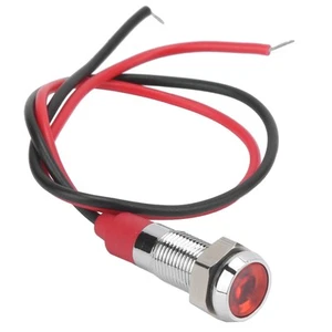 LED Blinker 6mm Signallampe Metall für Auto LKW Boot 6V Rot - Bild 1 von 22