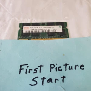 Hynix HYMP512S64BP8-C4 PC2-4200S-444-12 DDR2 1GB 2RX8 Laptop Memory - Picture 1 of 4