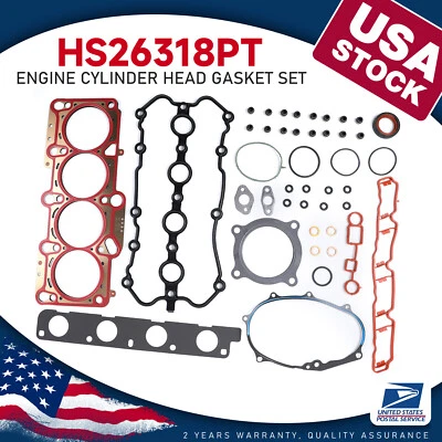 Juego de juntas de culata 2,0 L para Volkswagen Jetta Passat 05-11 Audi A4 Quattro 2006-2008 Foto 1 de 4