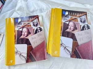 Lot of 20 ~ 9th Grade LIFEPAC GOLD Books Alpha Omega Language Arts ~ Clean Cond - Picture 1 of 11