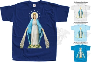 Catholic T-shirt Blessed Virgin Mary V1 Jesus Our Lady Tee Sizes S - 5XL - Picture 1 of 9