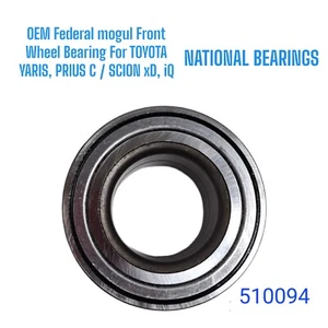 510094 Front Wheel Hub Bearing For Toyota Prius C V Yaris iQ xD. Nacional - Picture 1 of 3