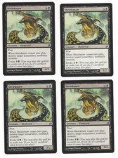 MTG Magic The Gathering Lorwyn Shriekmaw X 4 Black Elemental Creature