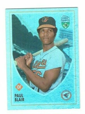 2002 Topps Super Teams Retrofractors Paul Blair Card #108 1807/1970 - Image 1 of 3