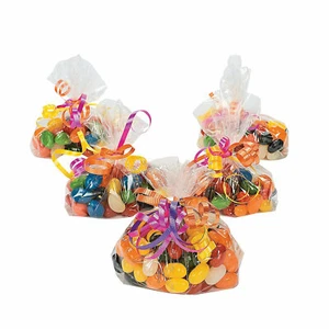 Small Clear Cellophane Gift Bags, Party Supplies, 50 Pieces - Picture 1 of 4