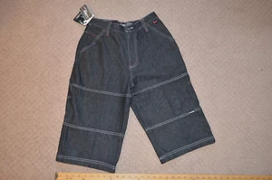 Pantaloncini jeans uomo Fubu The Collection nuovi con etichetta taglia 12 misto cotone - Foto 1 di 8