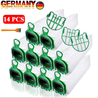 10 Staubsaugerbeutel & 3 Motorfilter Für Vorwerk Kobold VB100 FP100 VB 100