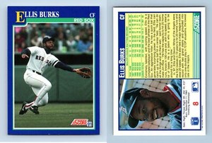 Ellis Burks - Red Sox #8 Score 1991 Baseball Trading Card