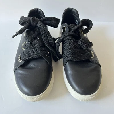 Tenis de laurel Yosi Samra para mujer talla 7 negros con cordones Foto 1 de 4