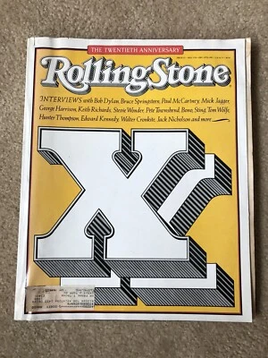 Rolling Stone Magazine Twentieth 20th Anniversary Issue 512 Nov 5-Dec 10 1987 - Image 1 of 3