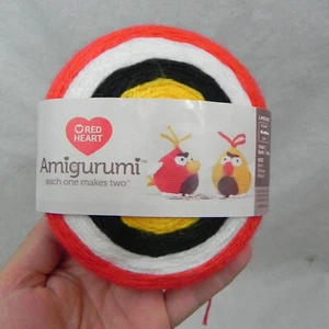 Red Heart AMIGURUMI Super Fine YARN Makes 2 Angry Birds 239yds/219m 3.5oz/100g - Picture 1 of 7