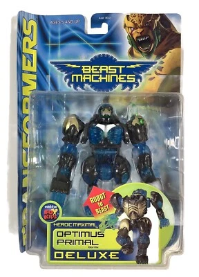 HASBRO 90s Transformers Beast Machines Optimus Primal Action Figure Toy SEALED - Image 1 of 4