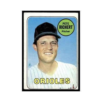 1969 Topps Pete Richert Orioles #86 - Image 1 of 3