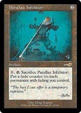 1x  Parallax Inhibitor Nemesis card MTG Magic the Gathering