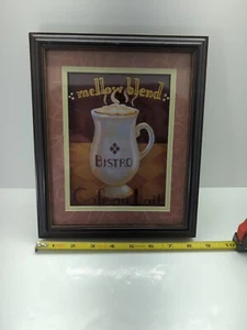 Coffee/Java Cup Wall Art. 4 Framed Pictures. 10"x8 1/4"" - Picture 1 of 18