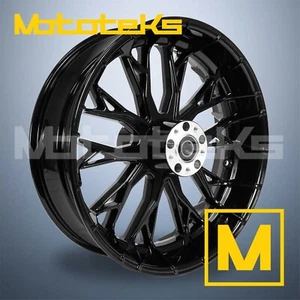 Llanta delantera 16" 16X3.5 RAIDER MAG NEGRA PARA MODELOS HARLEY SOFTAIL - Imagen 1 de 5